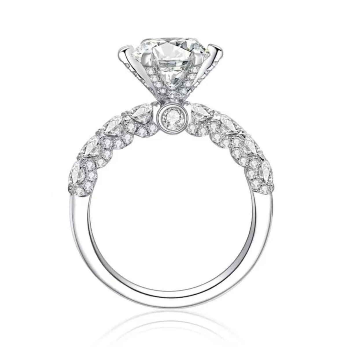 Top-rated Lab grown diamonds ring for engagement ring 2.5 CT F VS1 with IGI