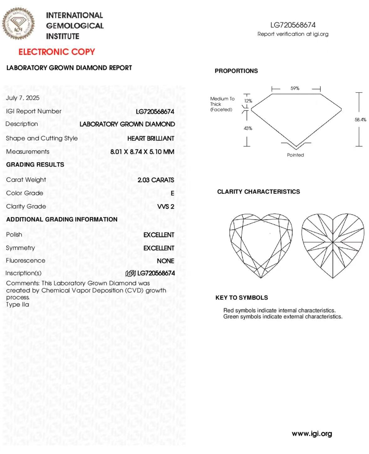 DEPOSIT 2ct E VVS2 heart diamond 18k gold halo design