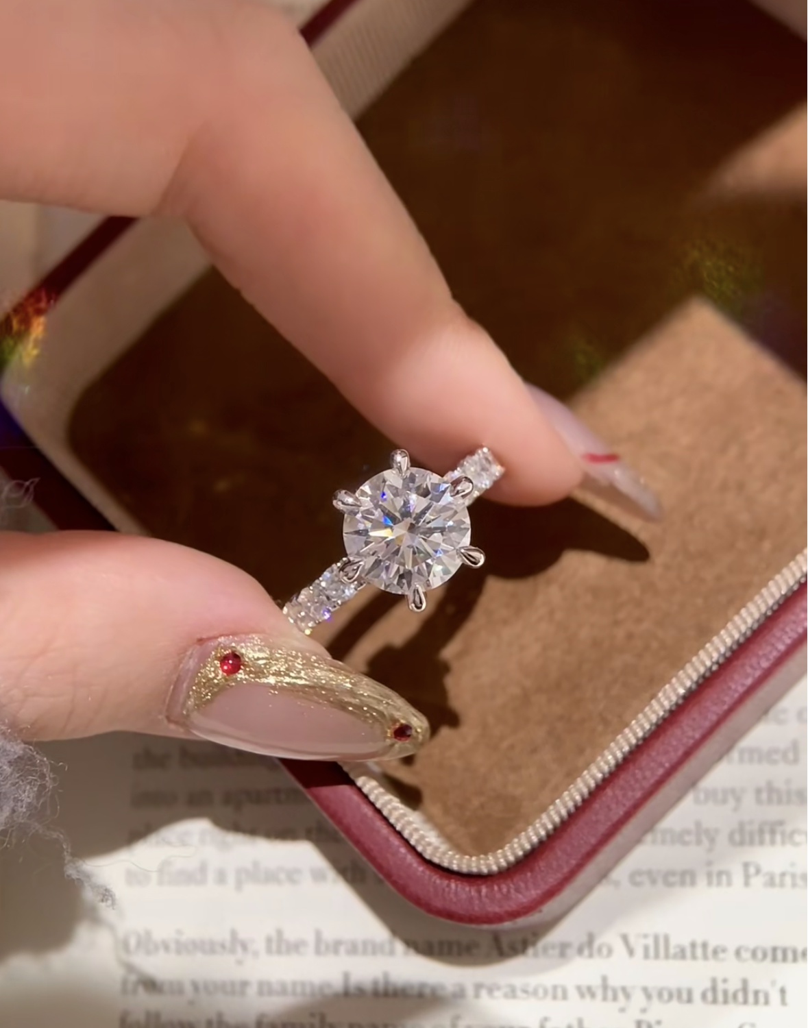 Top-rated Lab grown diamonds ring for engagement ring 2.5 CT F VS1 with IGI