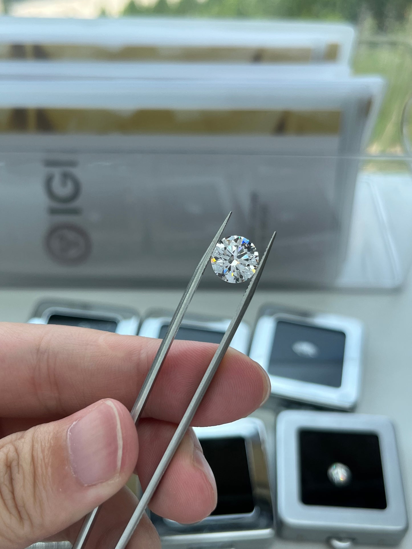 3.8CT ROUND E VS1 Lab Diamond