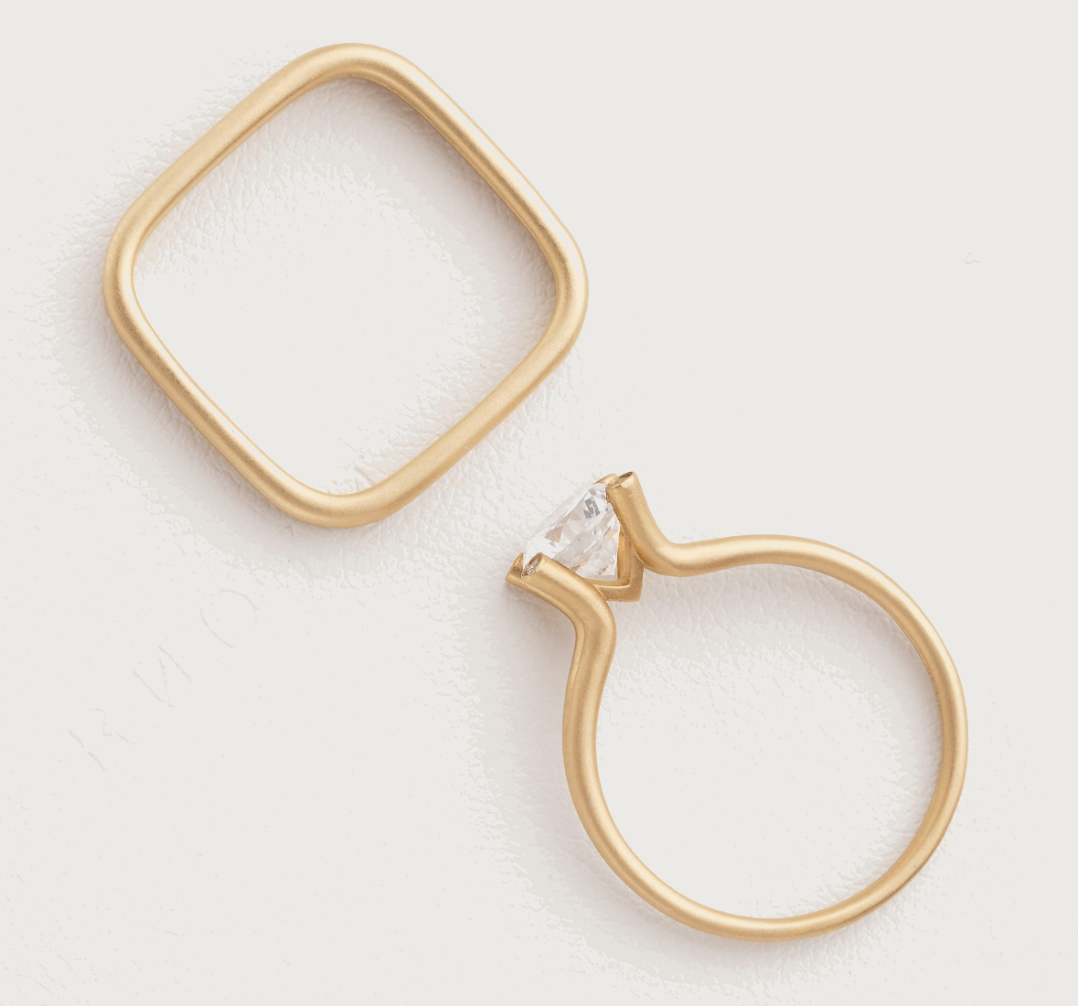 Couple Lab Grown Diamond Ring 0.7ct CVD E