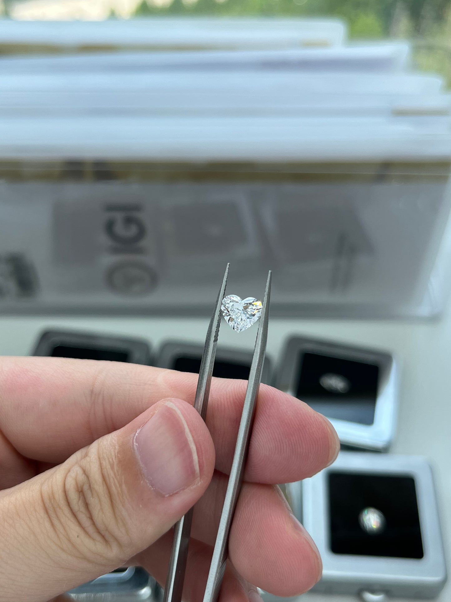 1.34CT Heart D VVS2 Lab Diamond