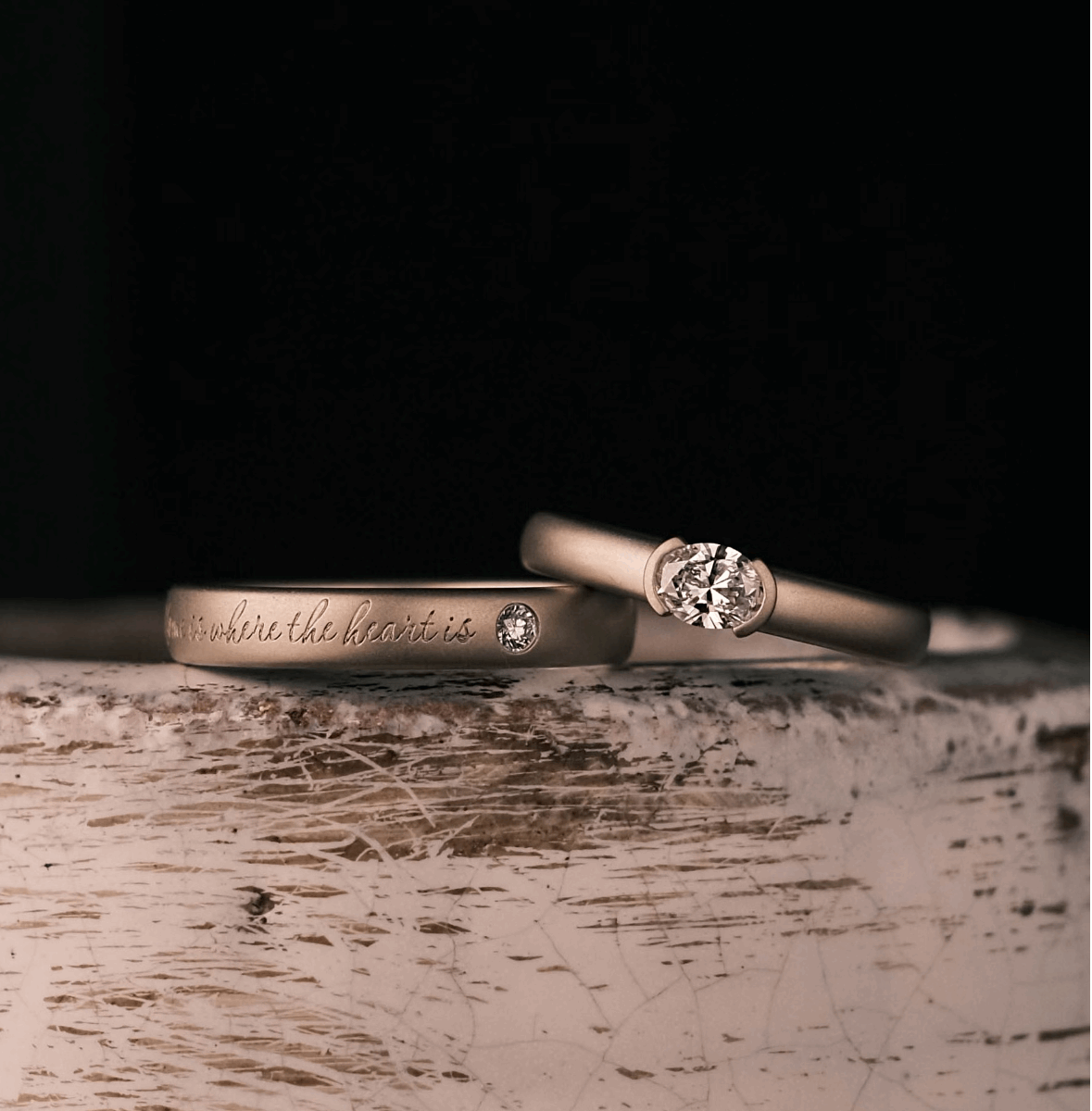 18k Couple Lab Grown Diamond Ring 0.7ct CVD E VVS2