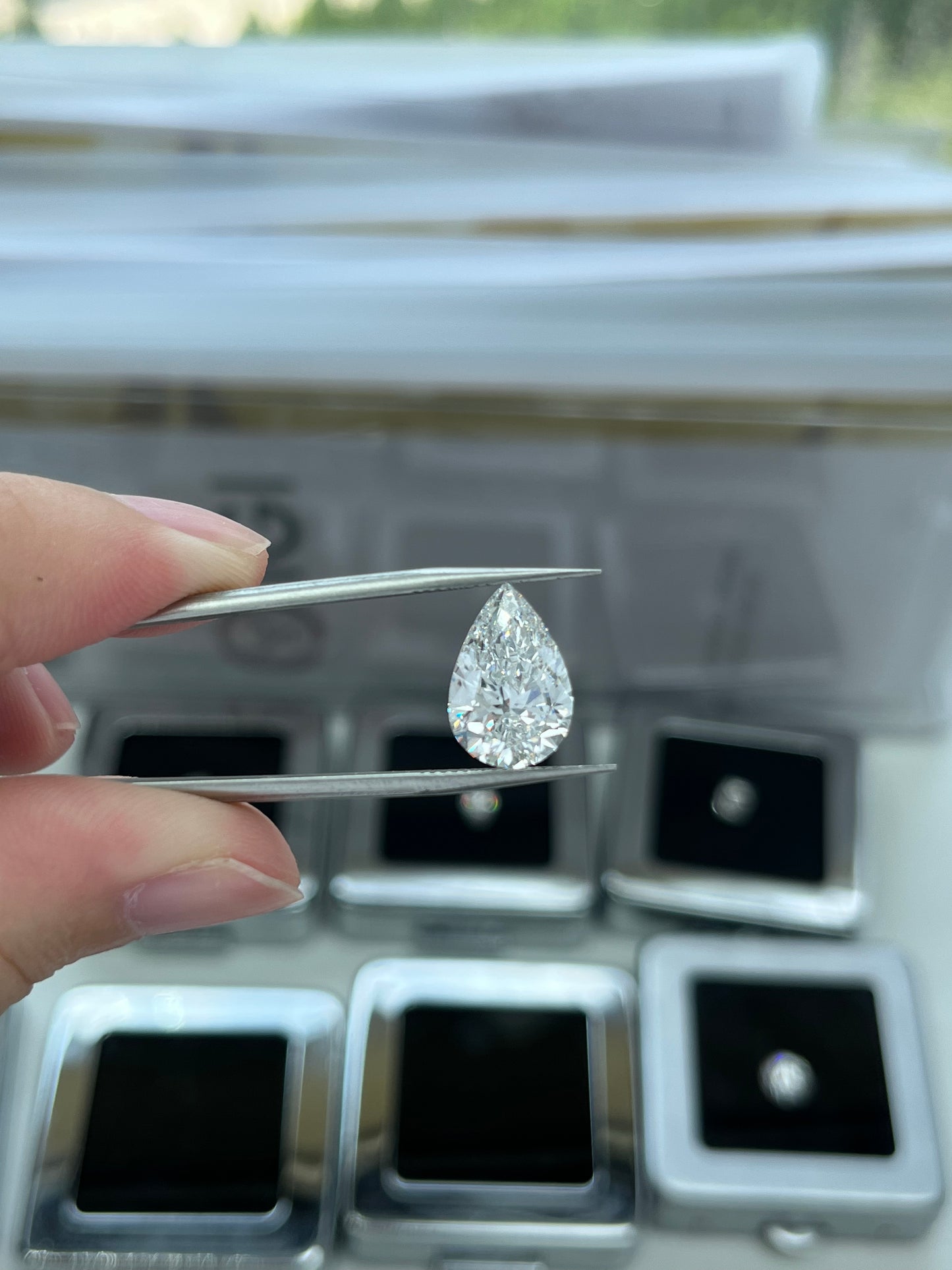 5.15CT Pear D VVS2 Lab Diamond