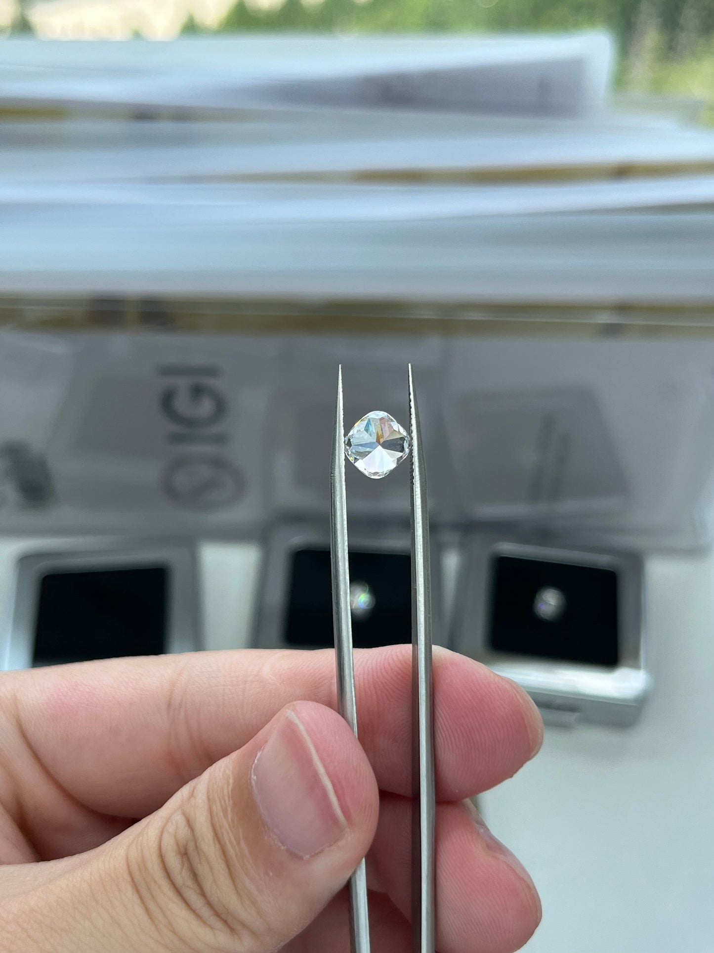 2.06CT Cushion D VVS2 Lab Diamond