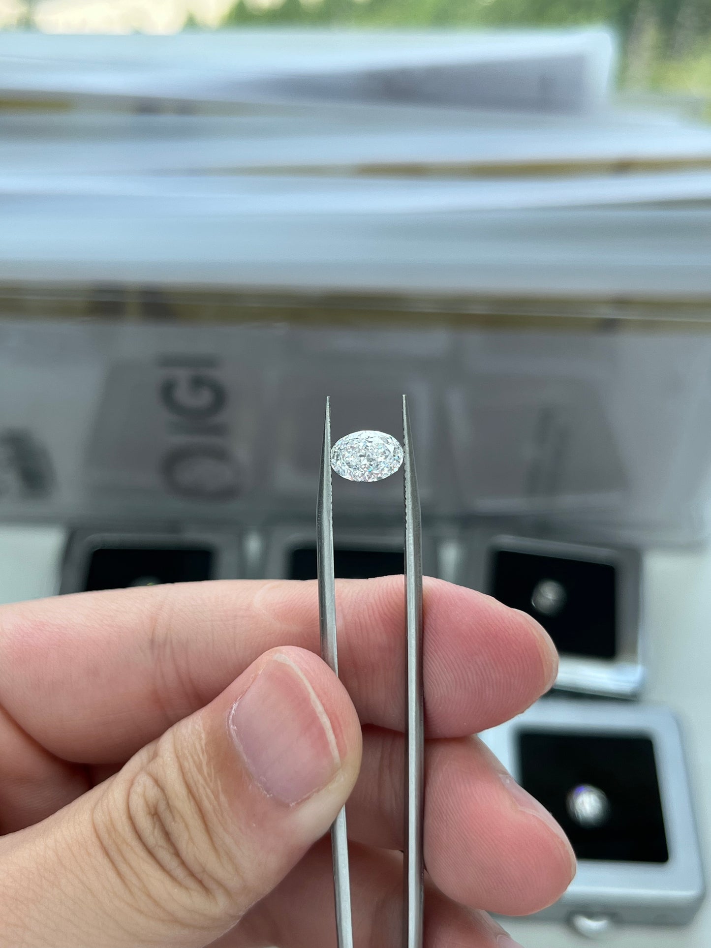1.52CT OVAL D VS2 Lab Diamond