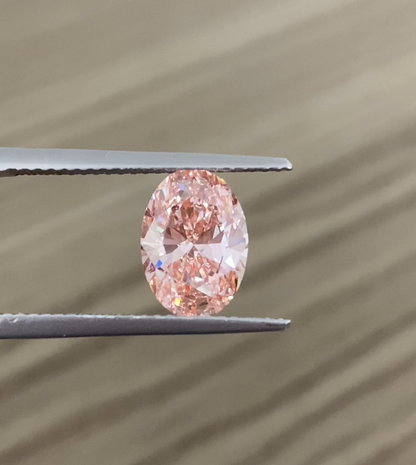 2ct vivid pink diamond 14k white gold ring