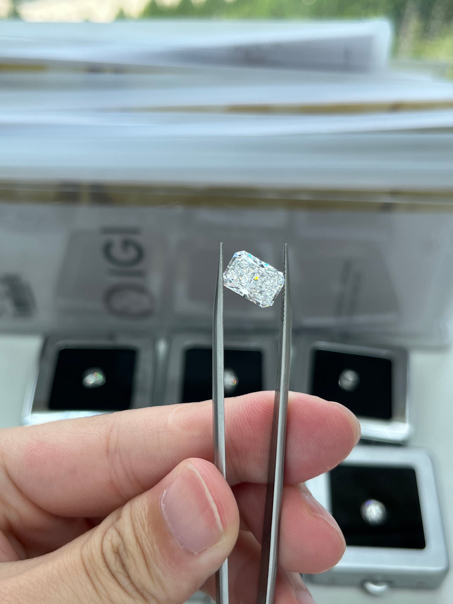3.46CT Radiant D VVS2 Lab Diamond