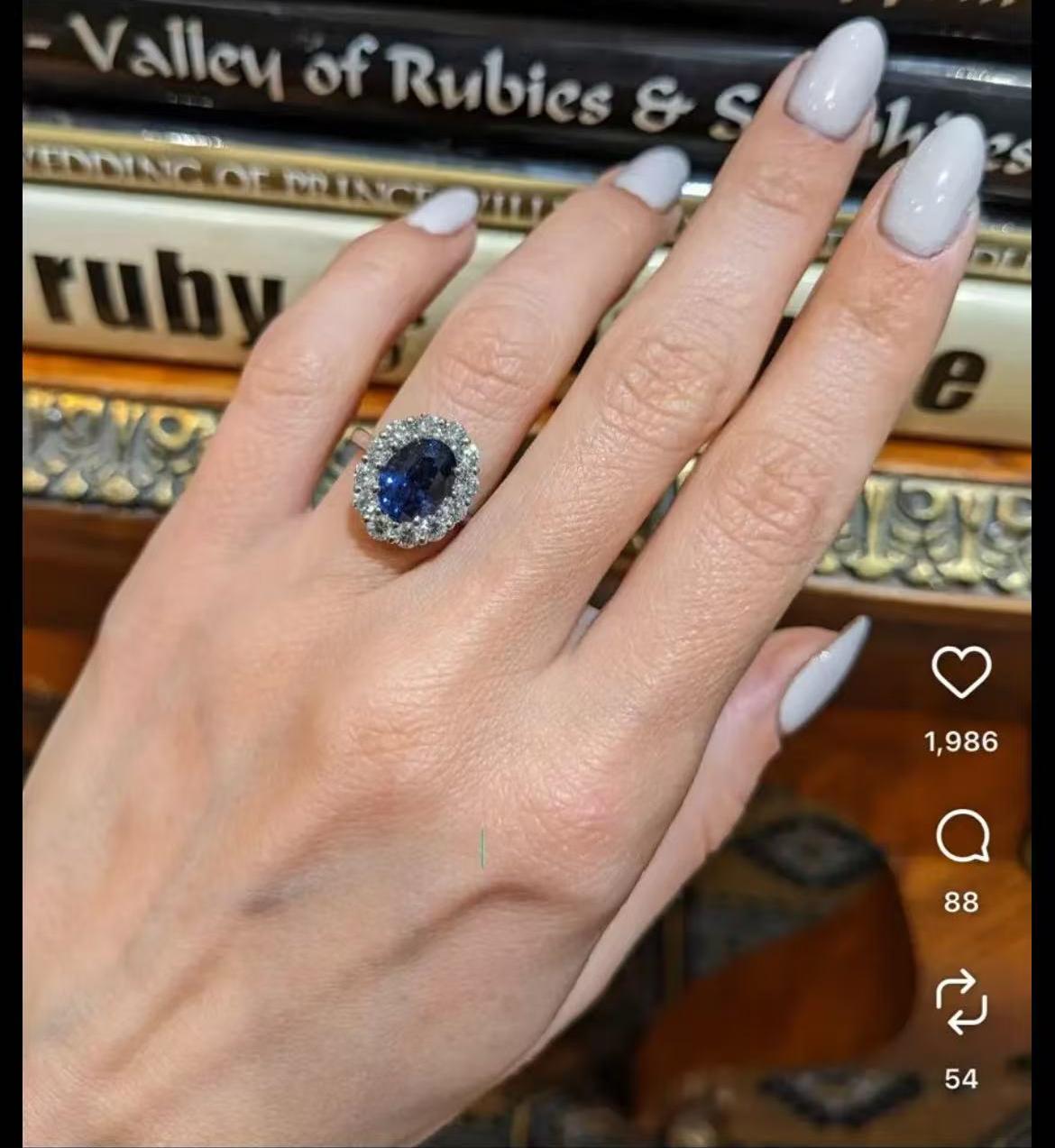 Deposit lab gems halo 18k ring for Gisele
