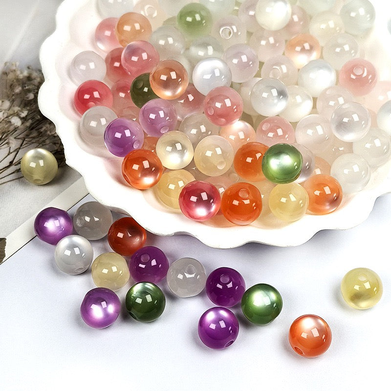 10mm Solar Energy Metaphysical Resin Beads Negative Energy Cleansing DIY Craft