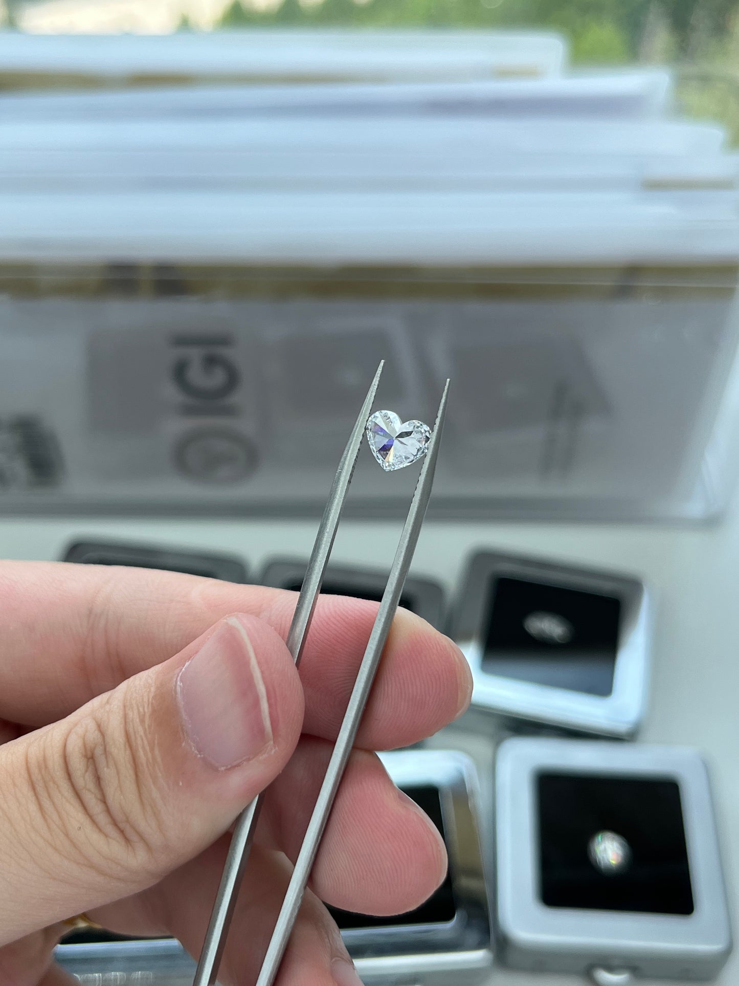 1.34CT Heart D VVS2 Lab Diamond