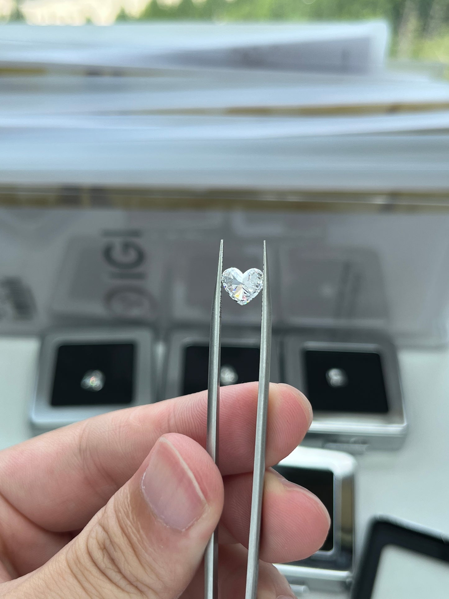 1.51CT Heart D VS2 Lab Diamond