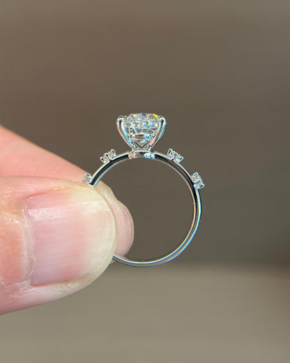 2.88ct oval diamond Solitaire ring