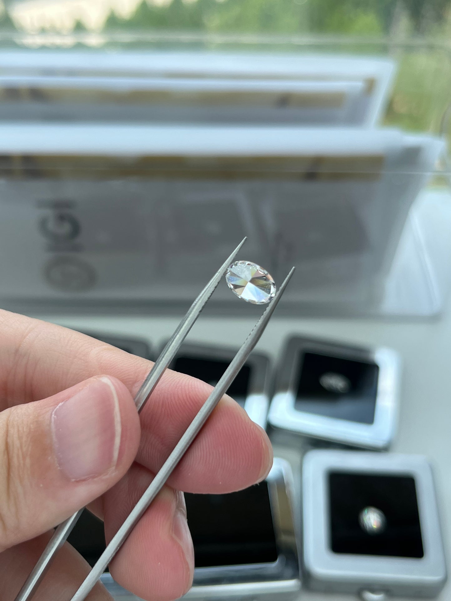 1.88CT OVAL D VVS2 Lab Diamond&Setting for Farah