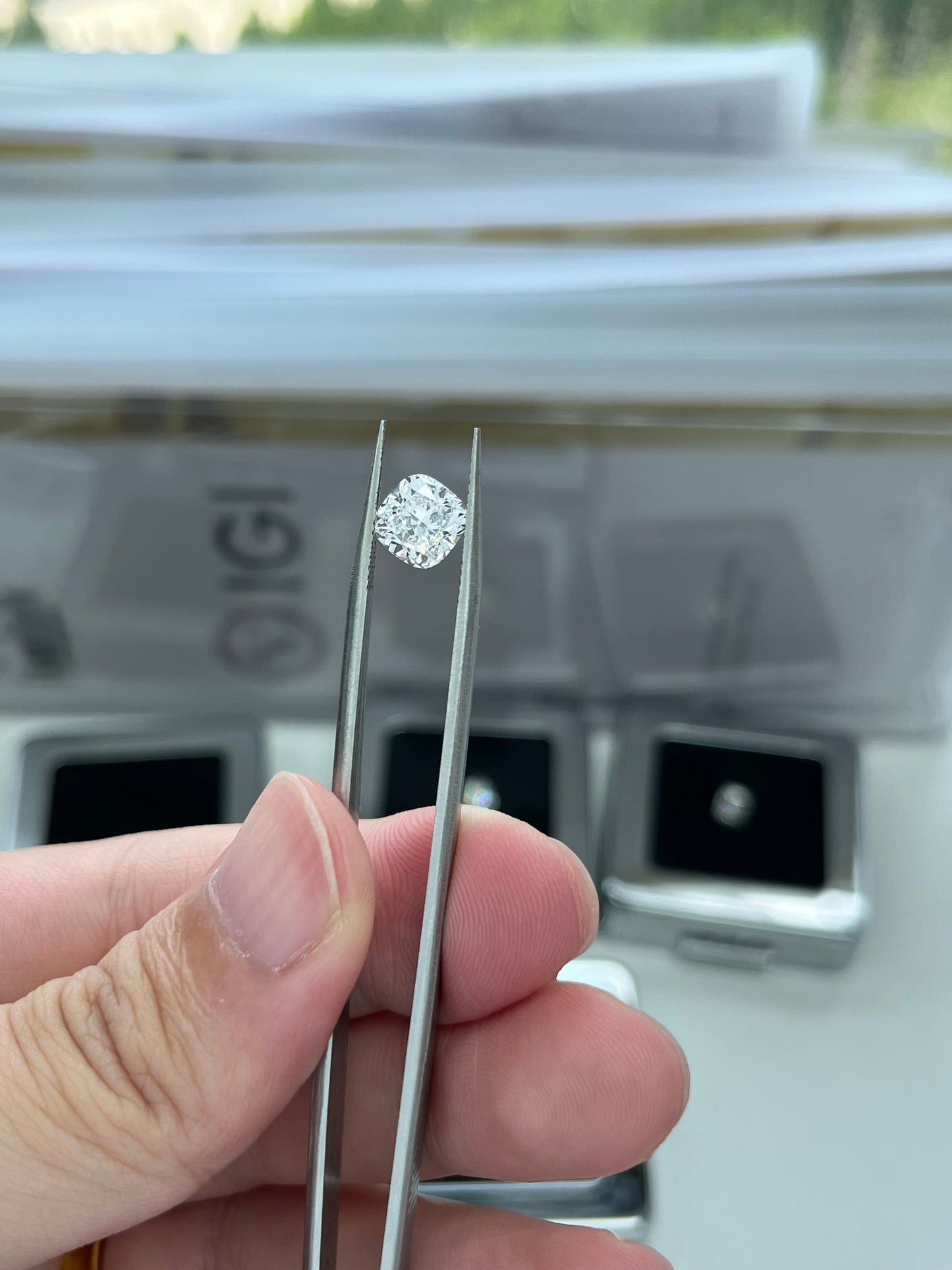 2.06CT Cushion D VVS2 Lab Diamond