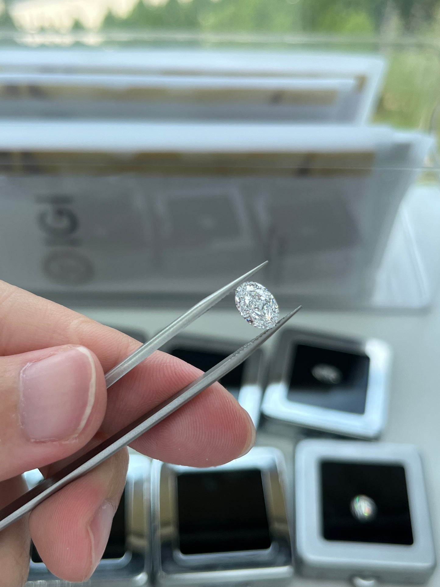 1.88CT OVAL D VVS2 Lab Diamond&Setting for Farah