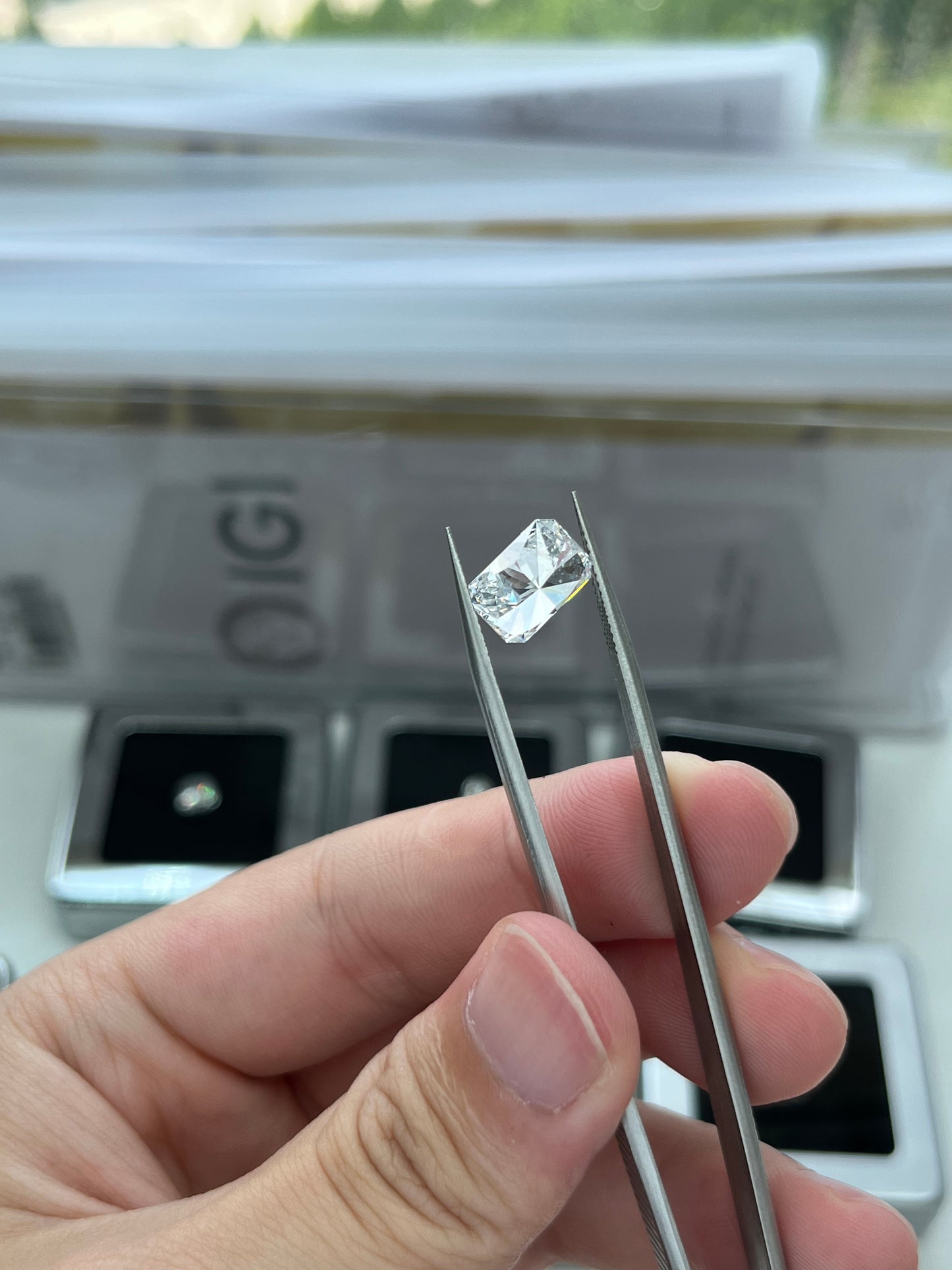 3.46CT Radiant D VVS2 Lab Diamond