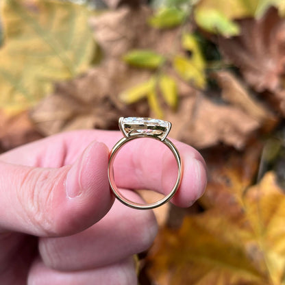 2CT E VS1 Marquise 18k yellow gold ring