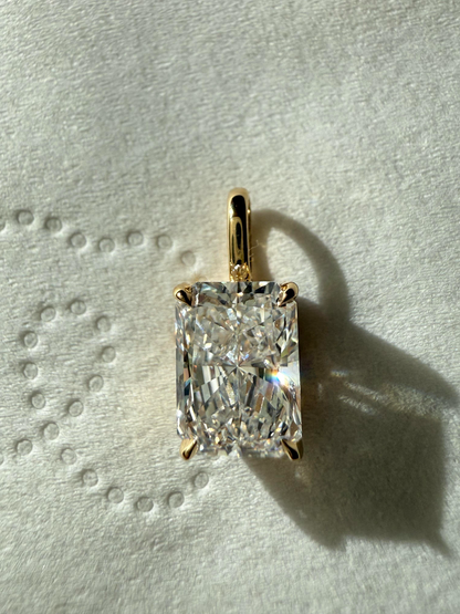 deposit 2ct radiant cut pendant for tivee