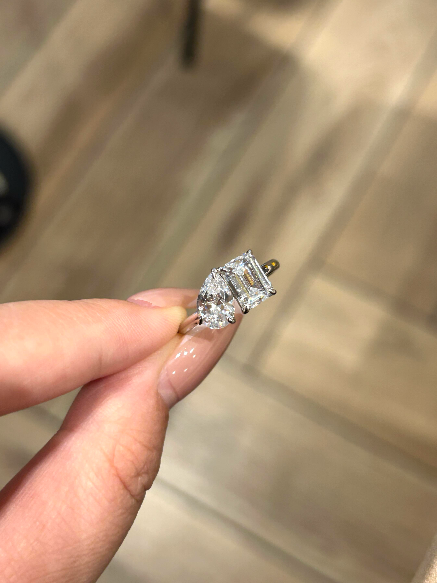Deposit 1ct [Toi et Moi ] 18k solid gold
