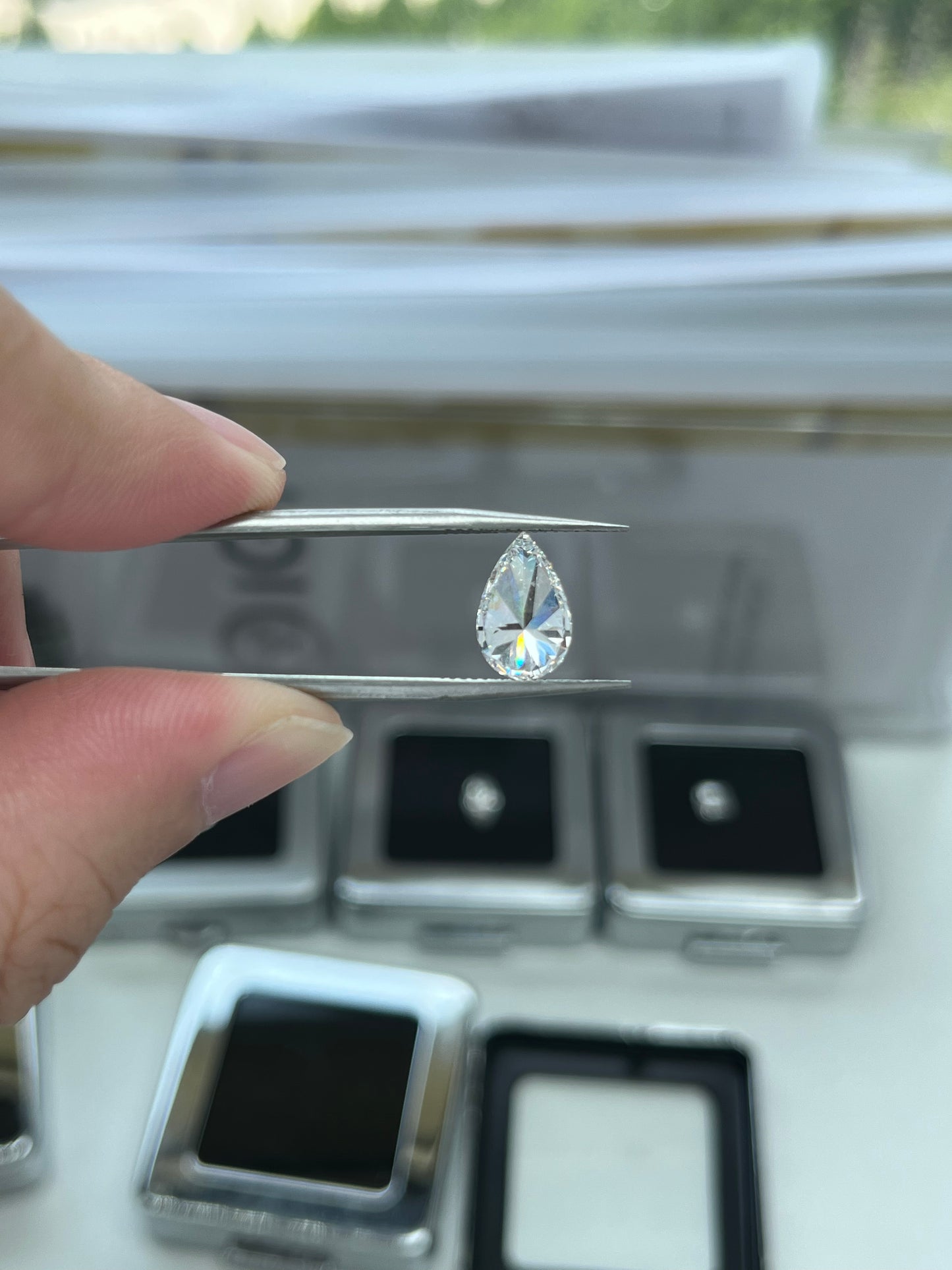 2.33CT Pear D VVS2 Lab Diamond