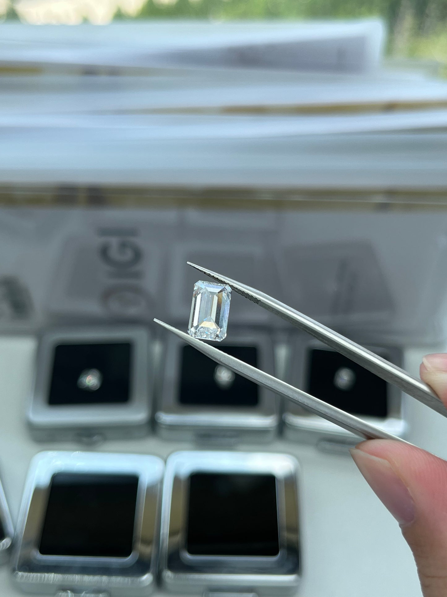 3.38CT Emerald D VS2 Lab Diamond