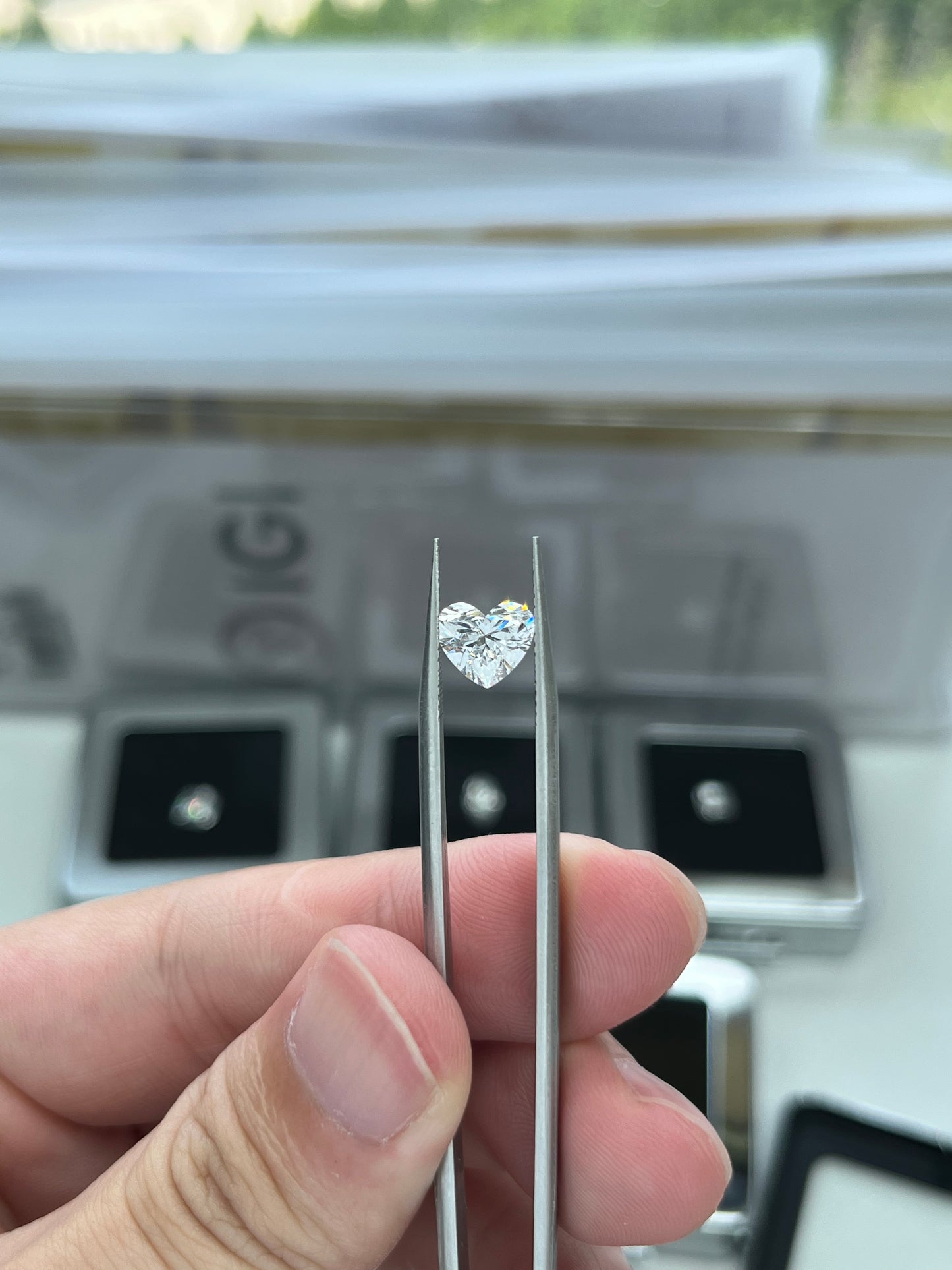 1.51CT Heart D VS2 Lab Diamond